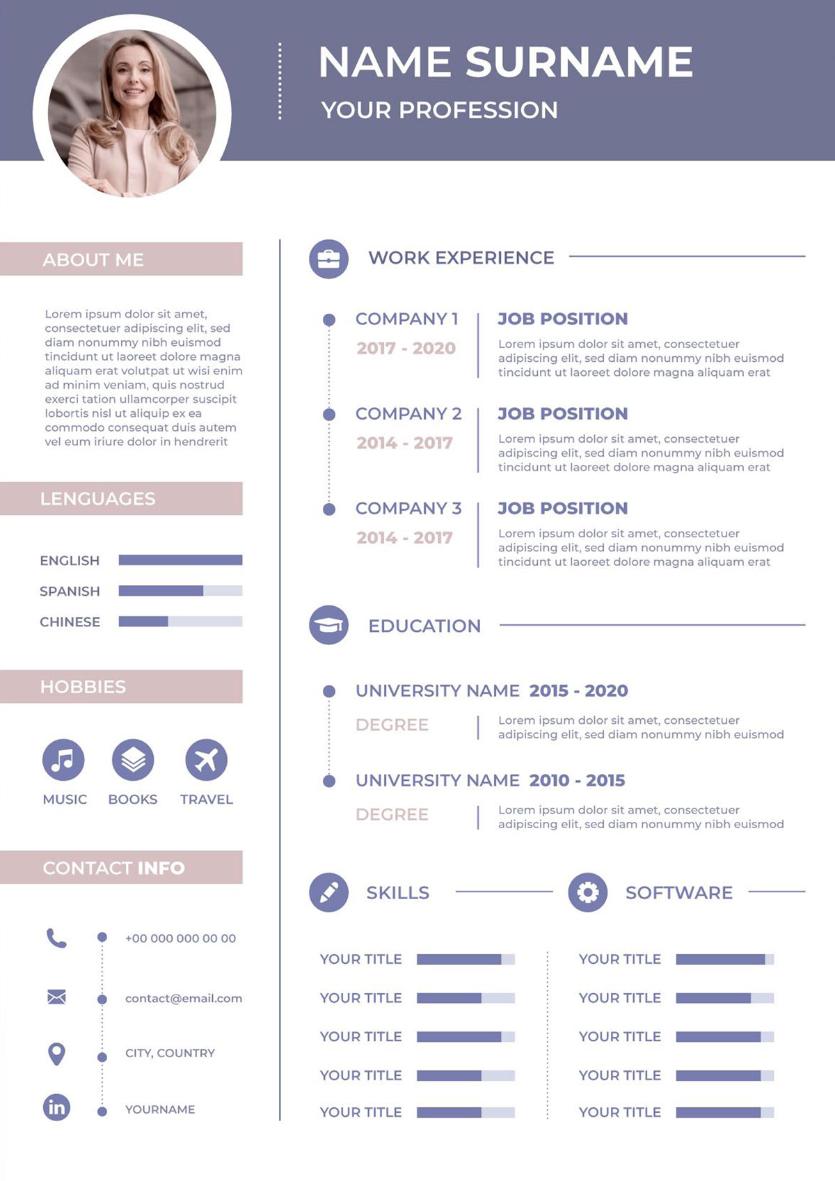 CV design Modèle 6