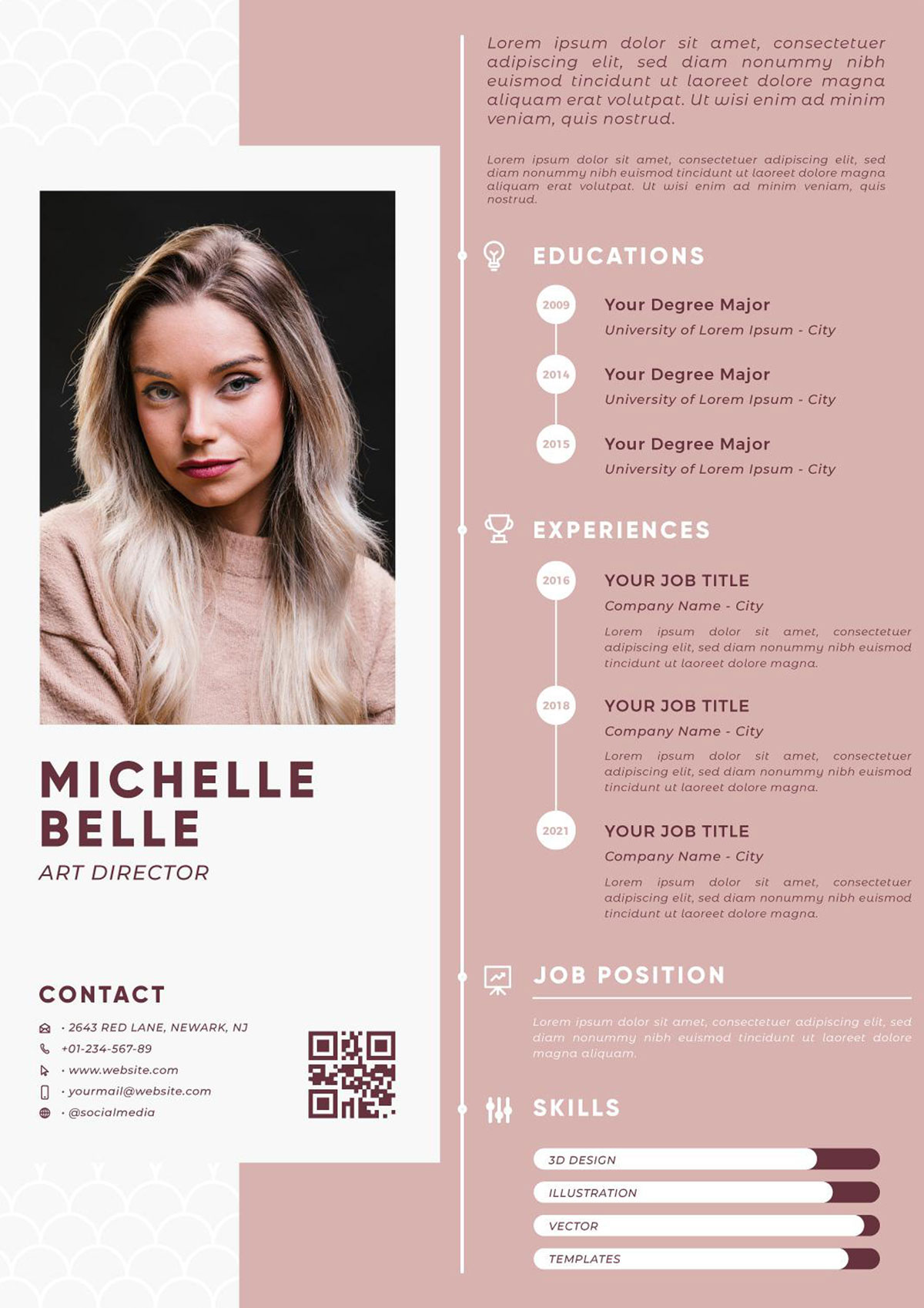 CV design Modèle 9